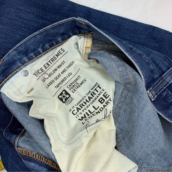 Carhartt Mens Jeans Relaxed Fit Denim Blue Size 44X32 - Picture 5 of 13
